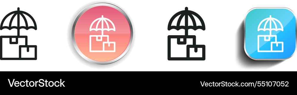 Keep icon thin linear regular and button style Keep icon thin linear regular and button style Vector Image