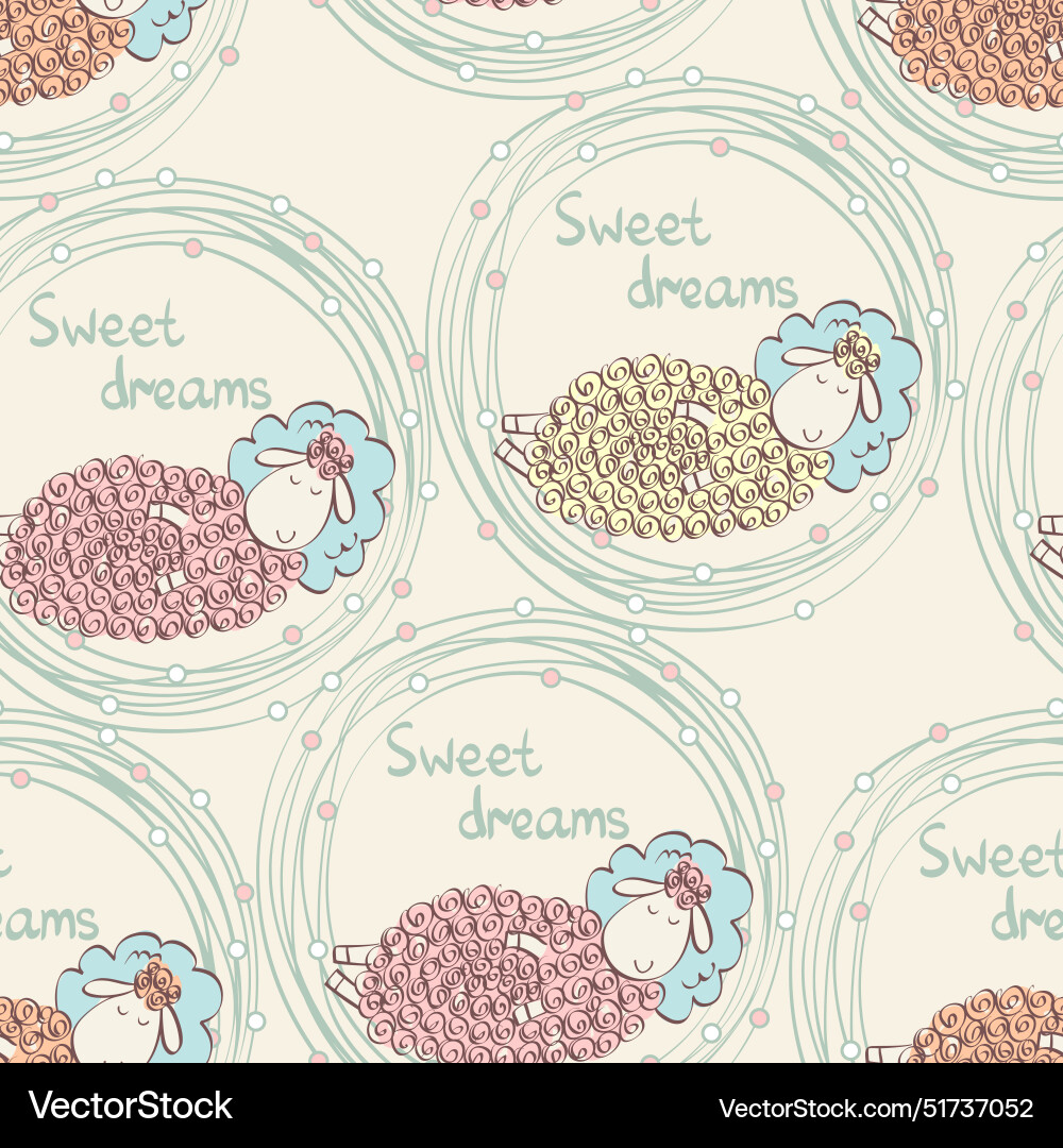 Sleeping sheep Royalty Free Vector Image - VectorStock