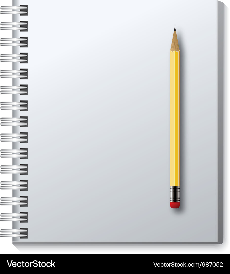 Spiral Notebook Pages Vector Image