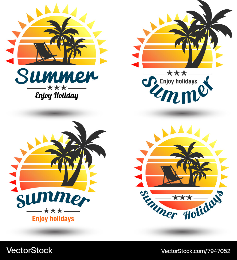 Summer label 3 Royalty Free Vector Image - VectorStock
