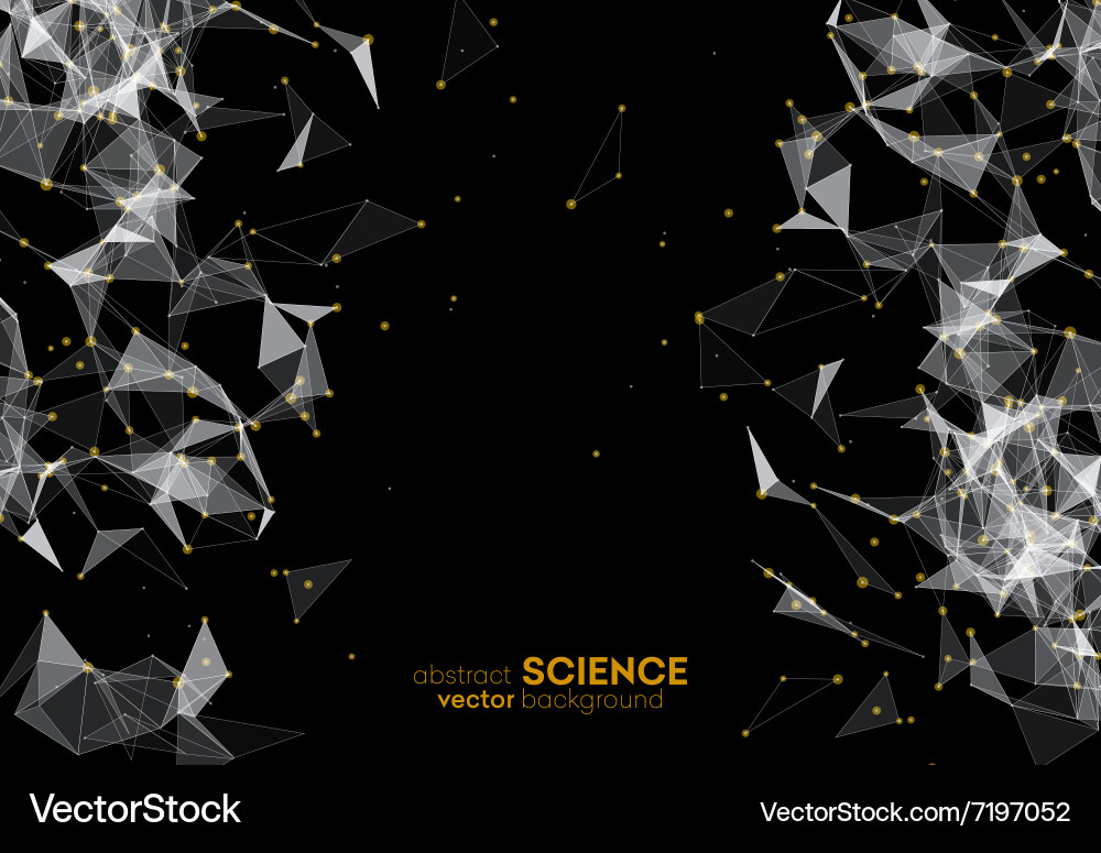 Wireframe mesh polygonal background Vector Image