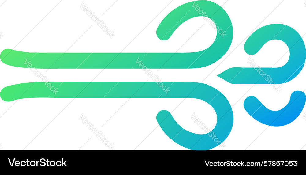 Abstract wind effect multiple lines air current Vector Image