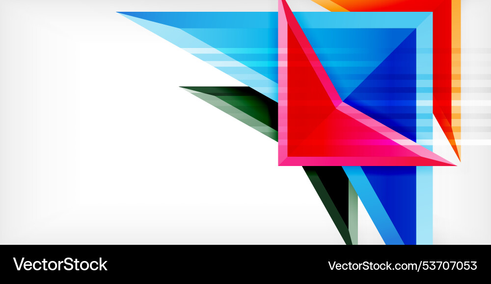 Arrows with 3d effect abstract background Vector Image