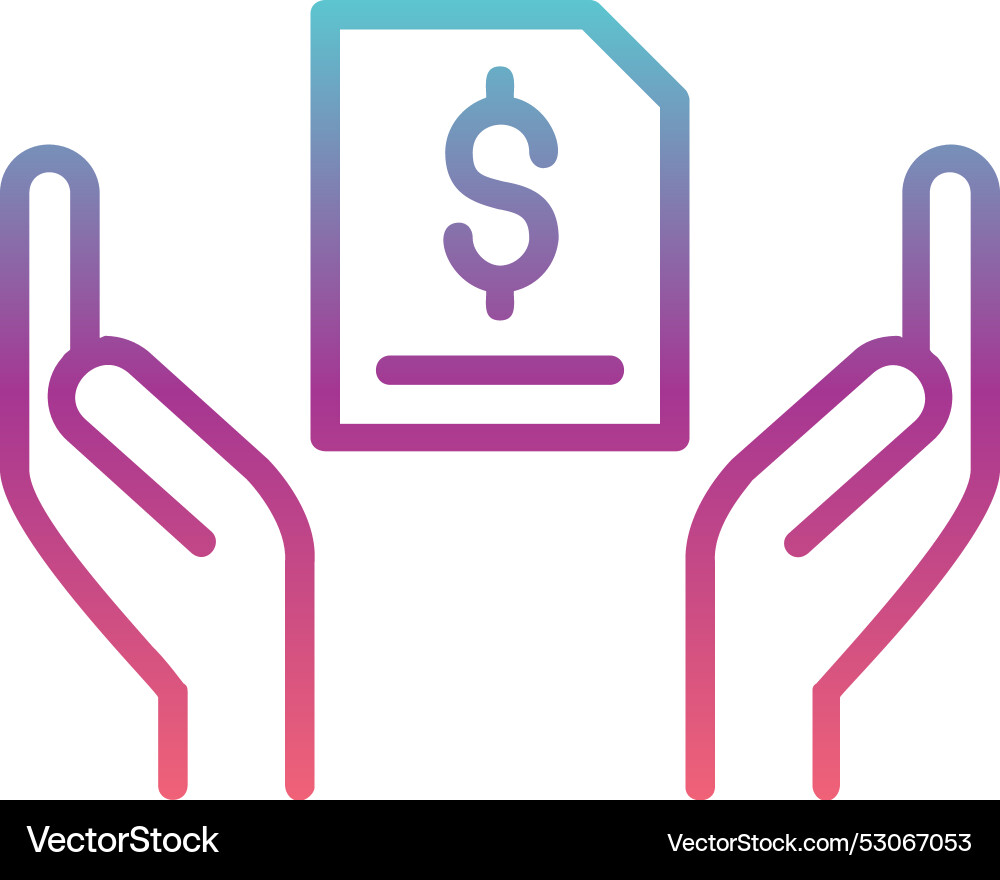 Contract line gradient design Vector Image