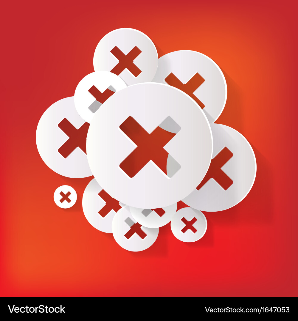 Delete web icon Vector Image