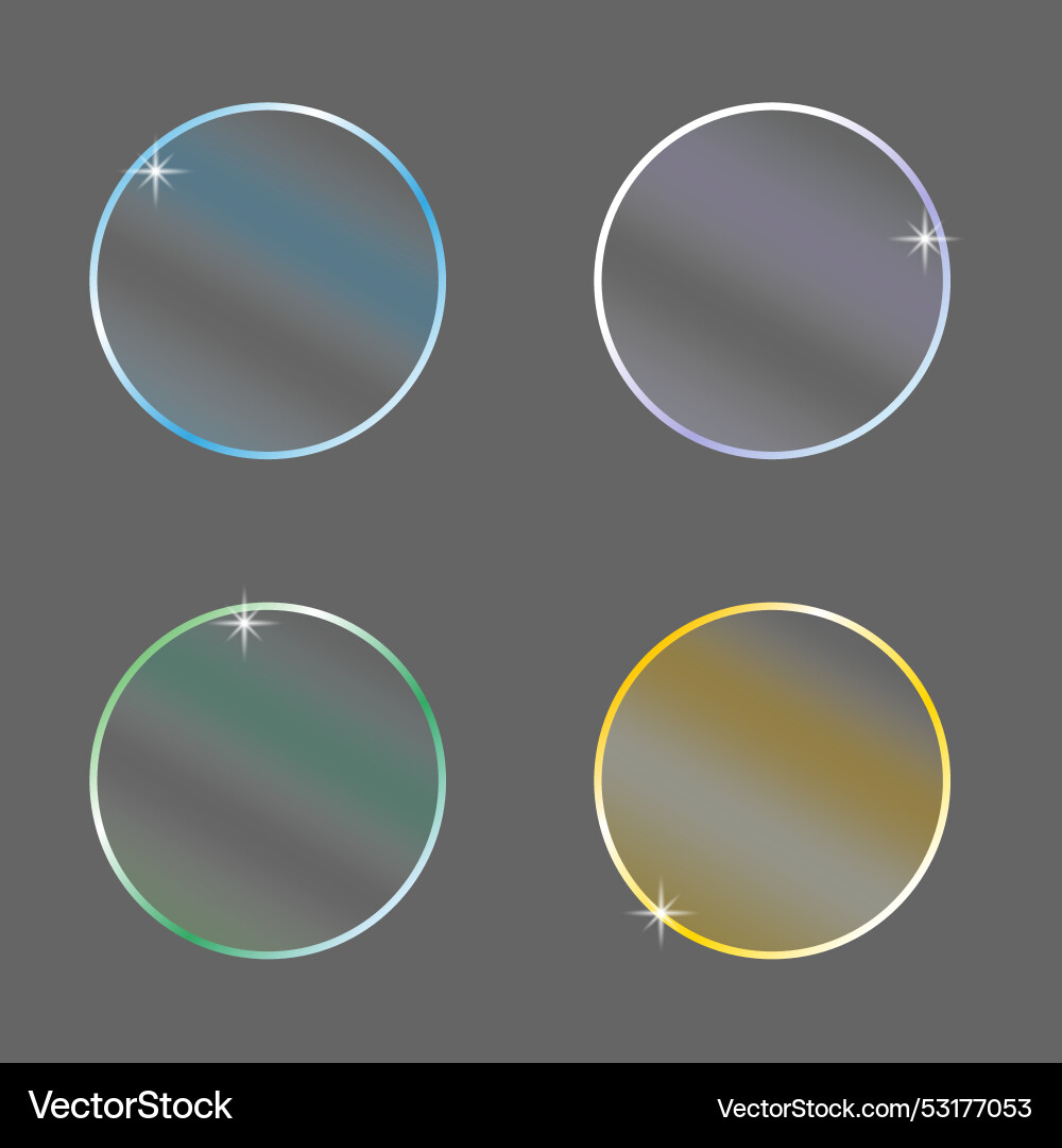 Graphic design 3d icon set gradient color Graphic design 3d icon set gradient color vector image