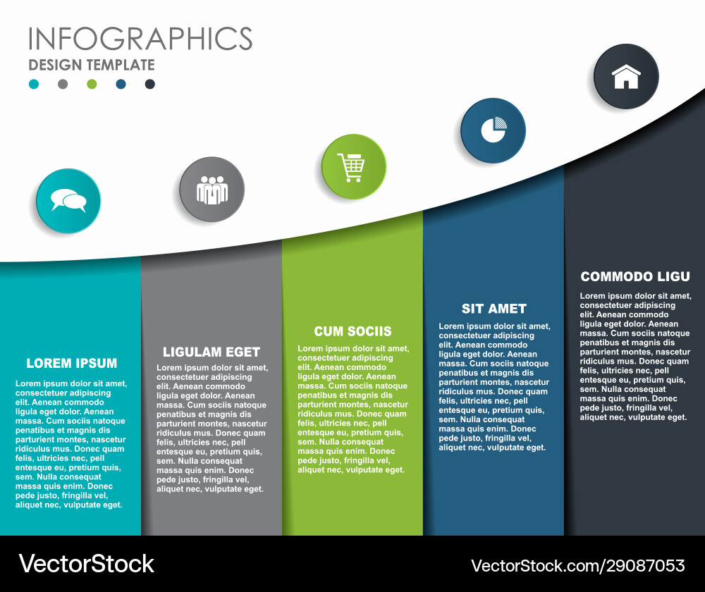 Infographic design template with place for your vector image