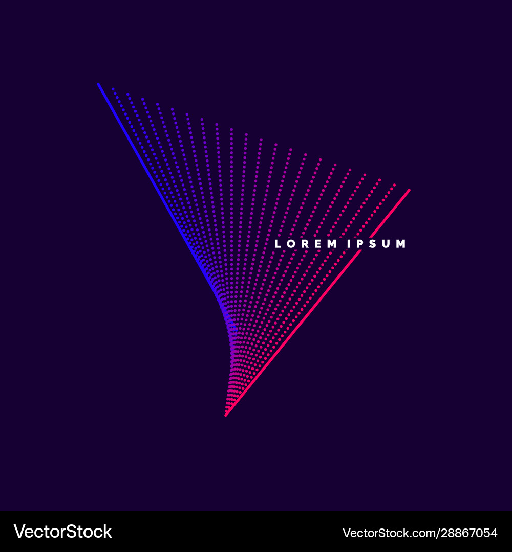 Abstract element with dynamic lines Abstract element with dynamic lines Vector Image