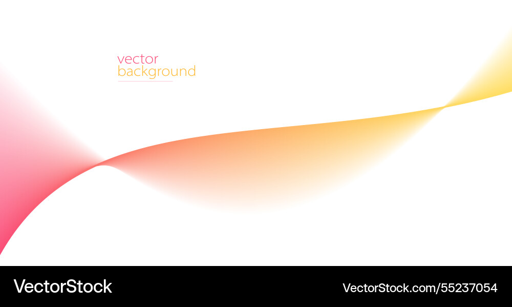 Curve shape flow abstract background in red vector image