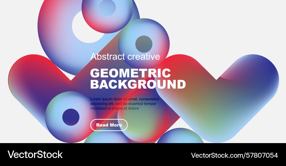 Vibrant geometric shapes overlap creating Vibrant geometric shapes overlap creating Vector Image
