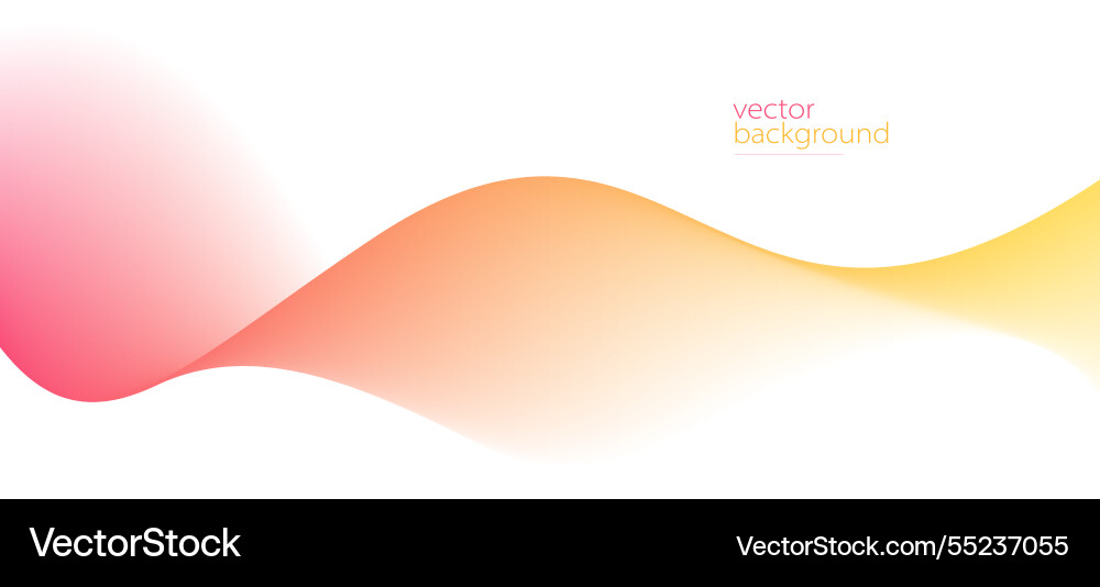 Curve shape flow abstract background in red vector image