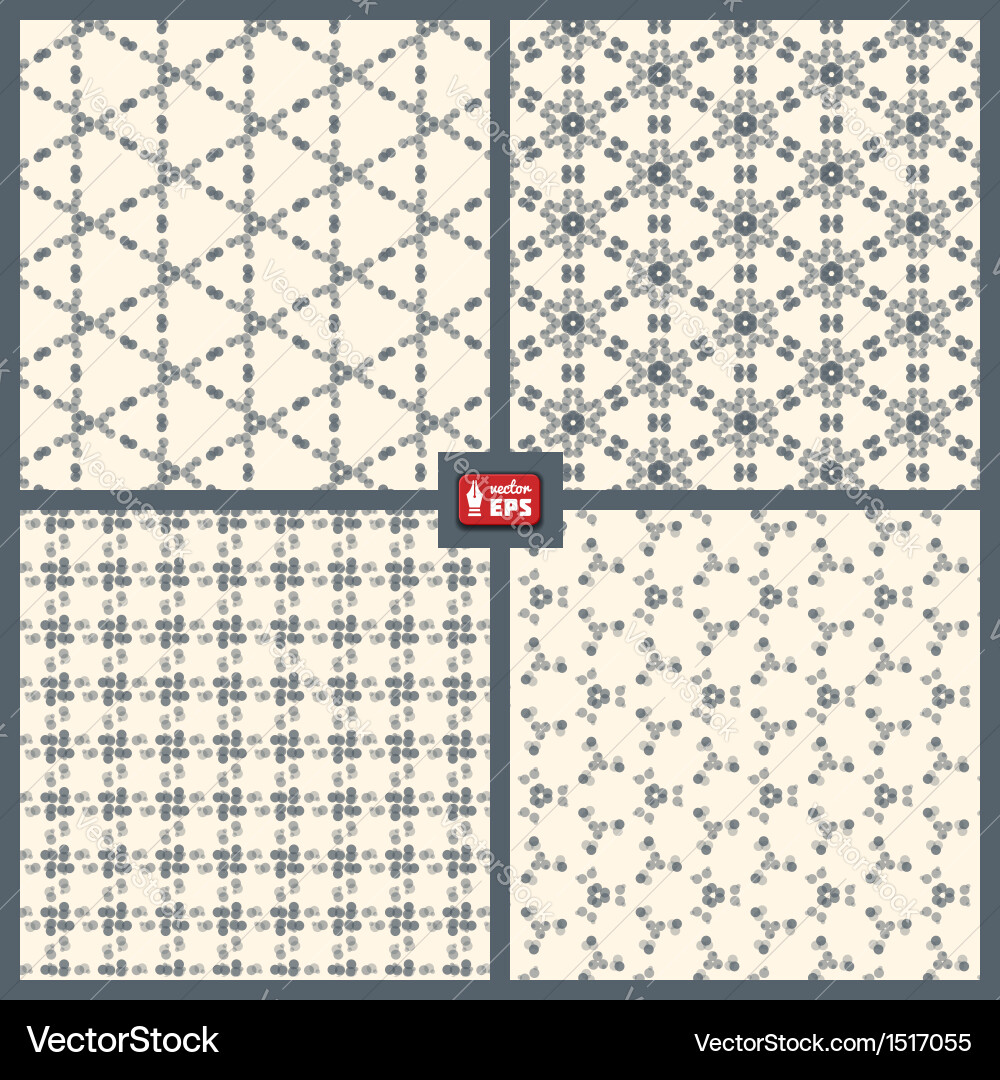 Dotted Pattern Collection vector image