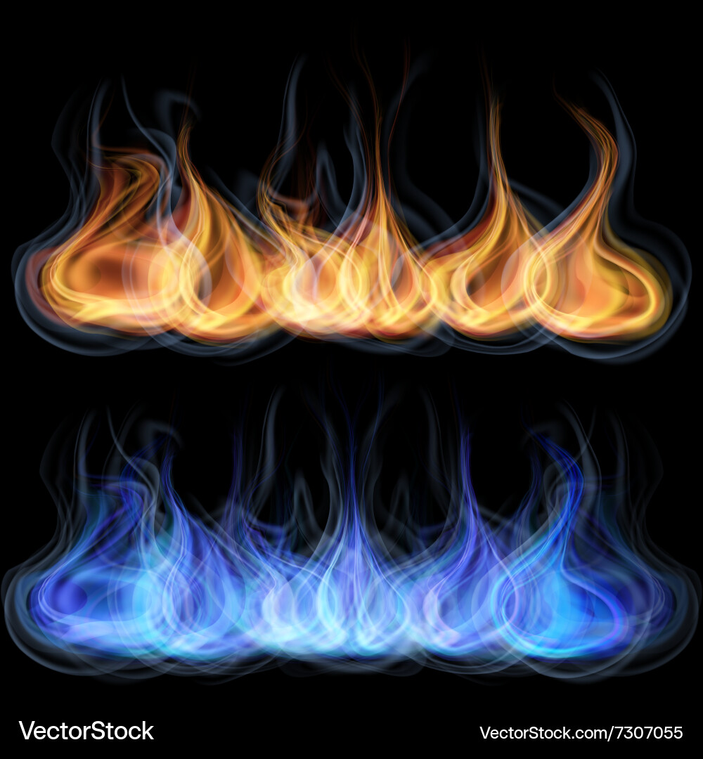 Dynamic Flame Patterns vector image