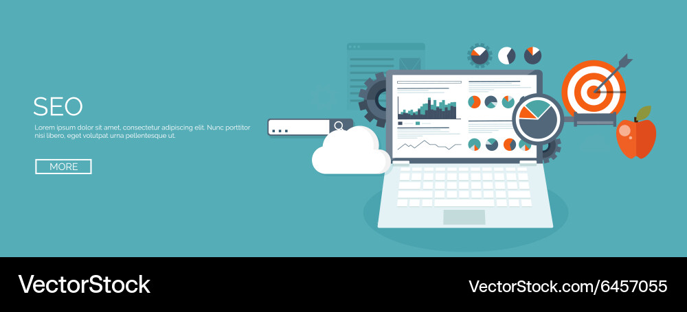 Flat background coding vector image