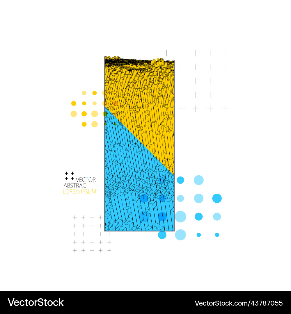 Modern square science or technology elements Modern square science or technology elements vector image