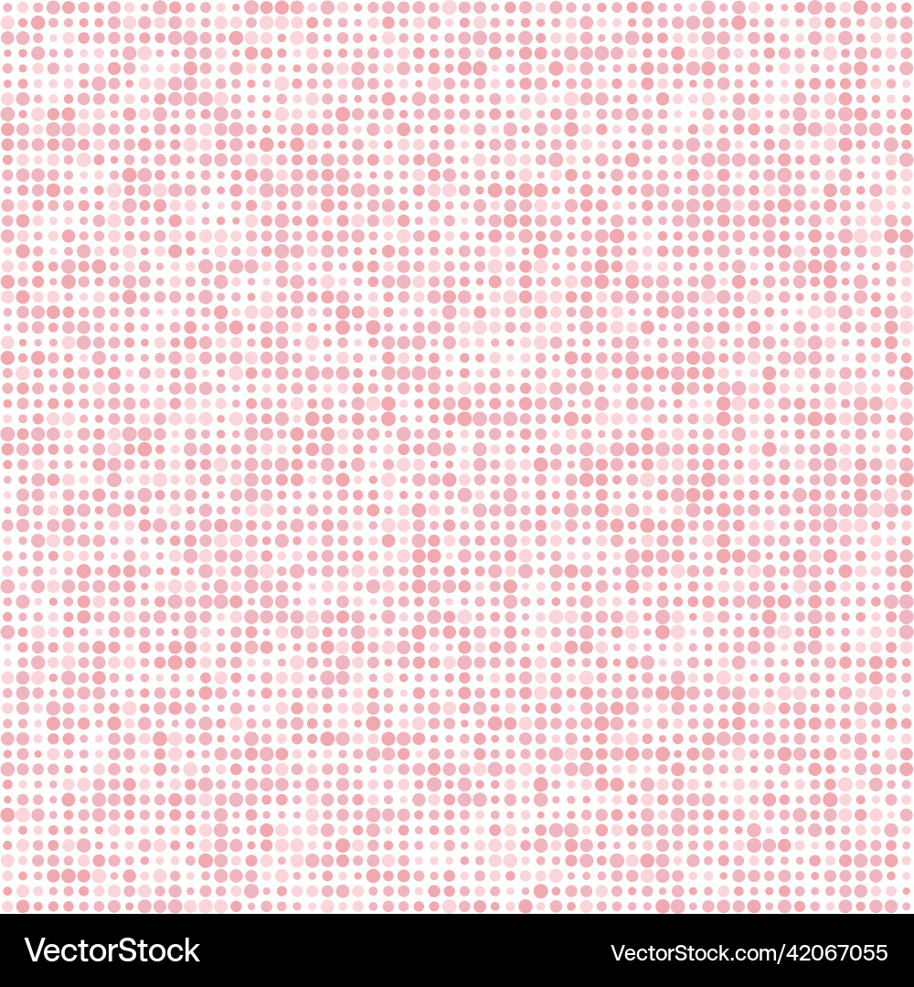 Printseamless pattern with pink random size dots Printseamless pattern with pink random size dots vector image