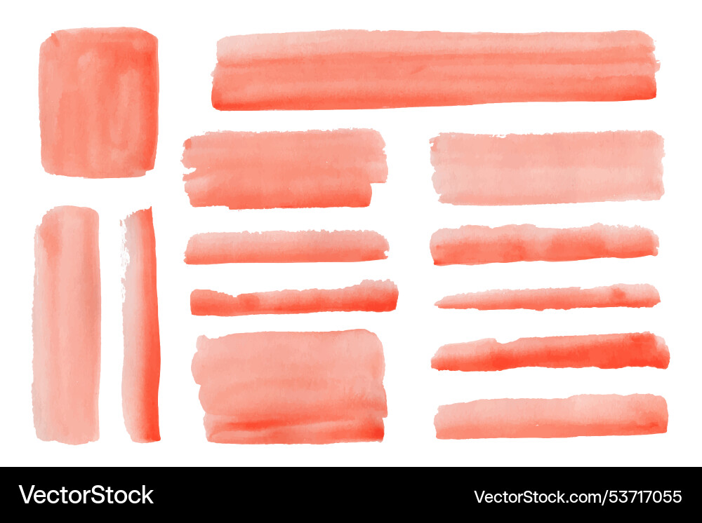 Watercolor blobs backgrounds textures warm Watercolor blobs backgrounds textures warm vector image