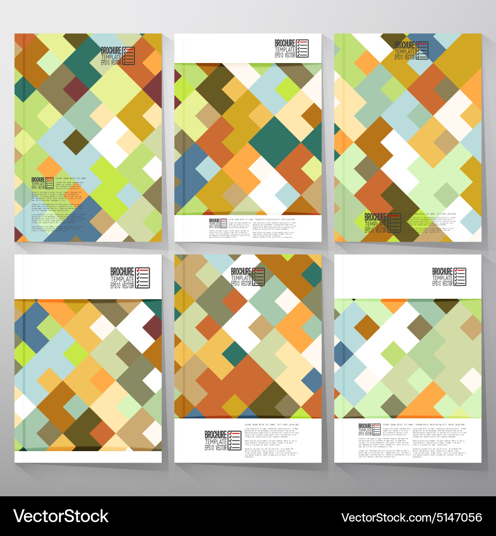 Abstract colored background square design Vector Image