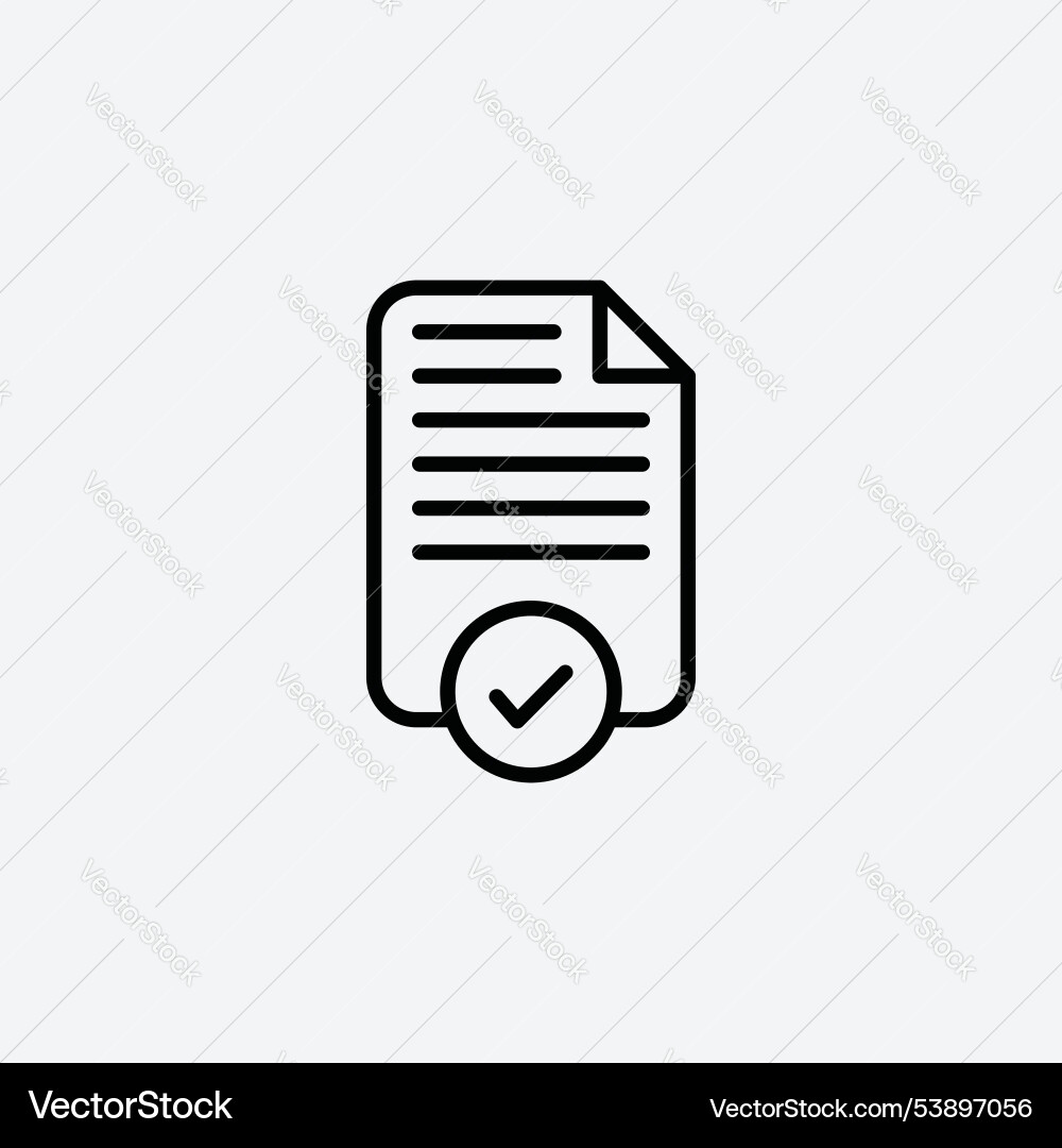 Accept document icon set Accept document icon set vector image