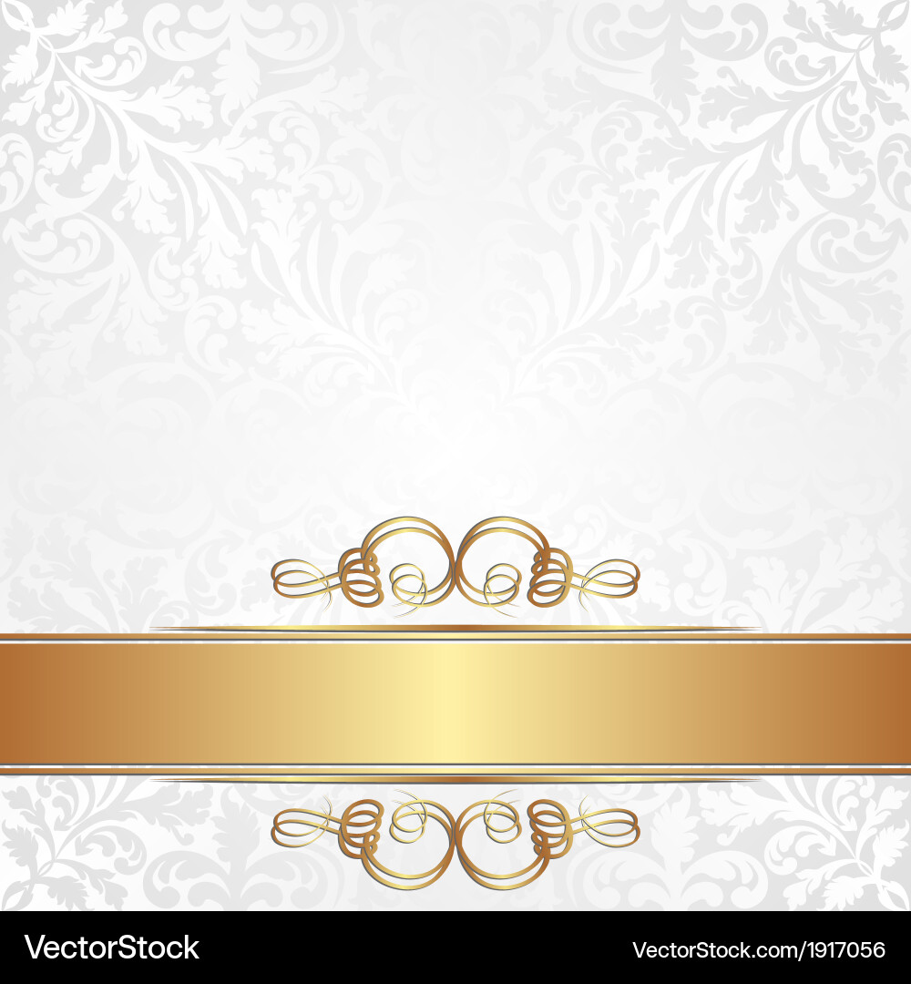 Elegant White Banner Background Vector Image
