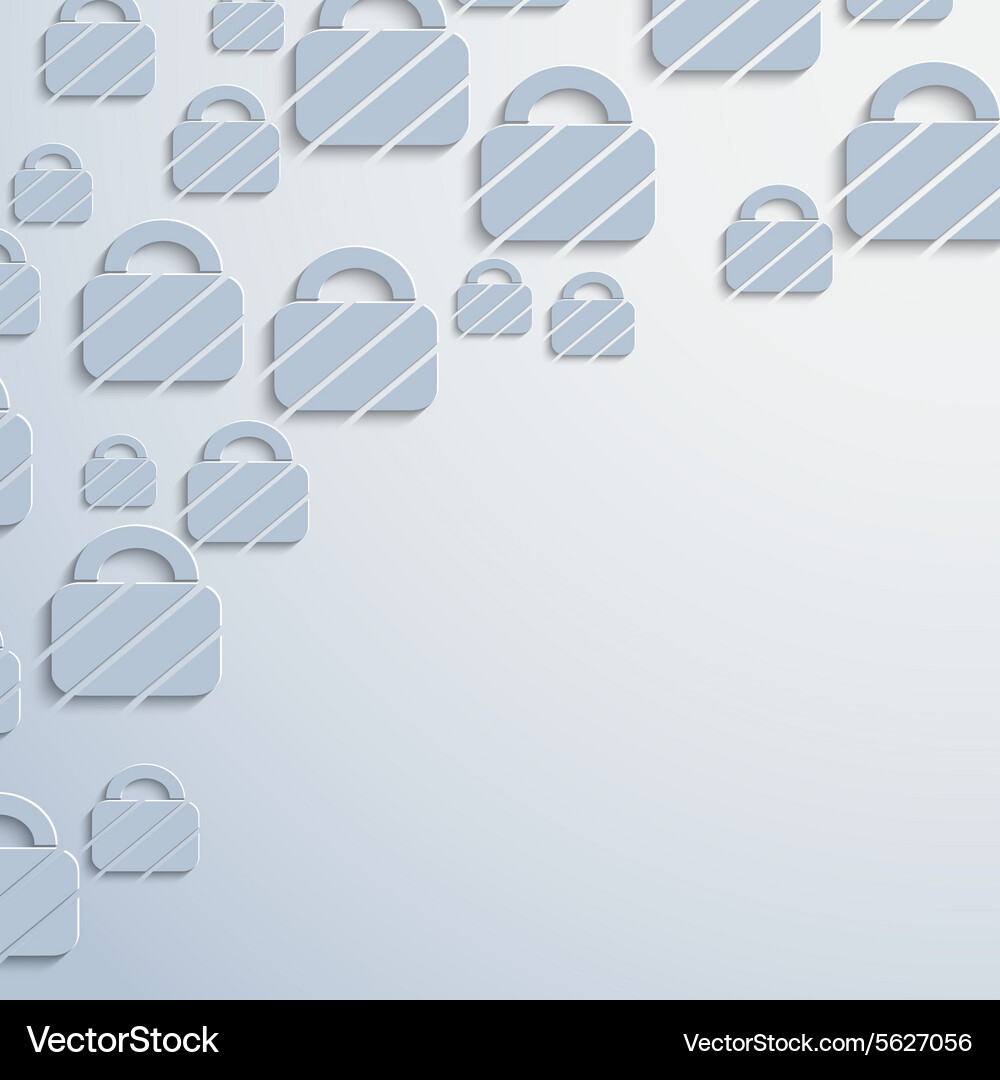 Padlock web icon background Vector Image