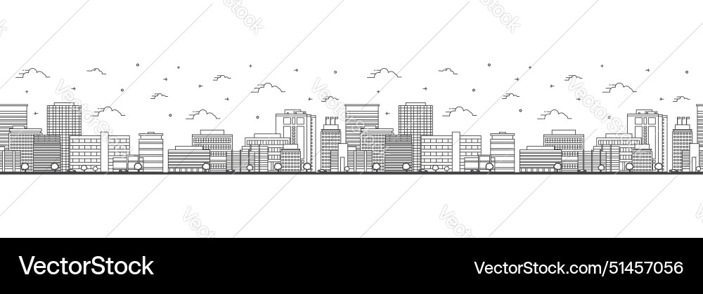 Seamless pattern with outline anchorage alaska Seamless pattern with outline anchorage alaska vector image