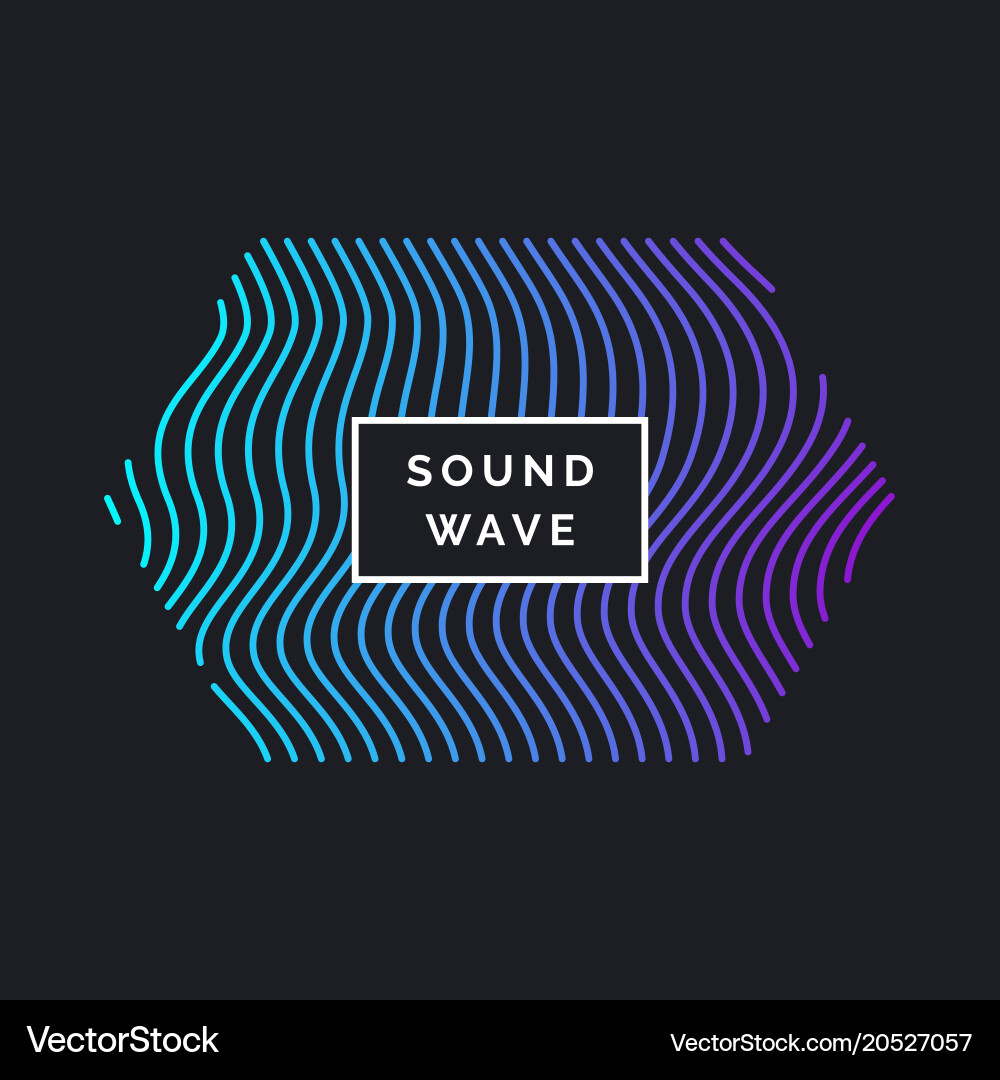 Abstract background with dynamic waves Vector Image