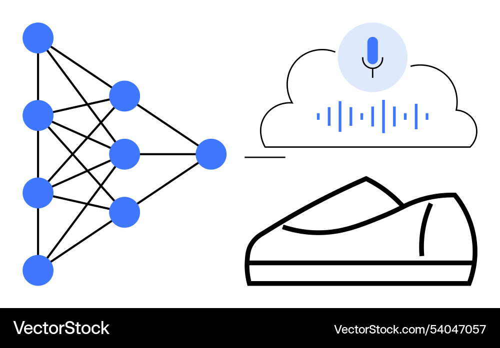 Artificial intelligence integration voice Artificial intelligence integration voice Vector Image