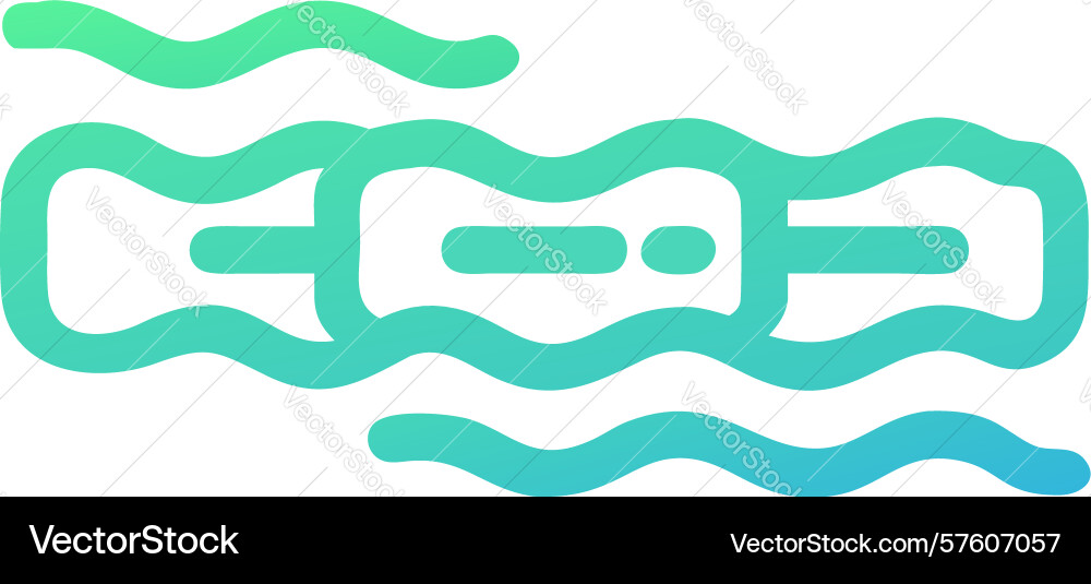Multi-wavy line speech bubble design generative ai vector image