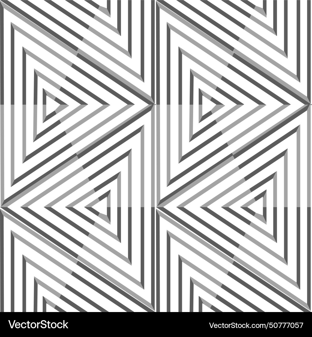 Triangle made of gray lines seamless pattern Triangle made of gray lines seamless pattern vector image