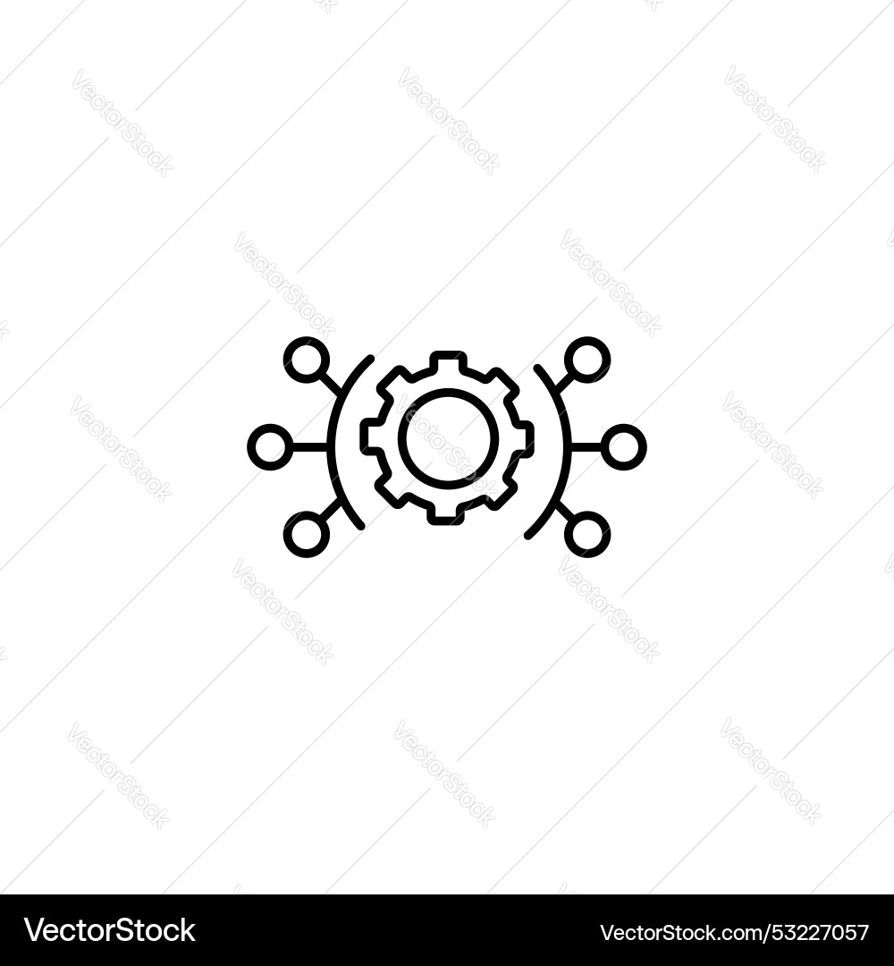 Useful functions icon set cogwheel Vector Image