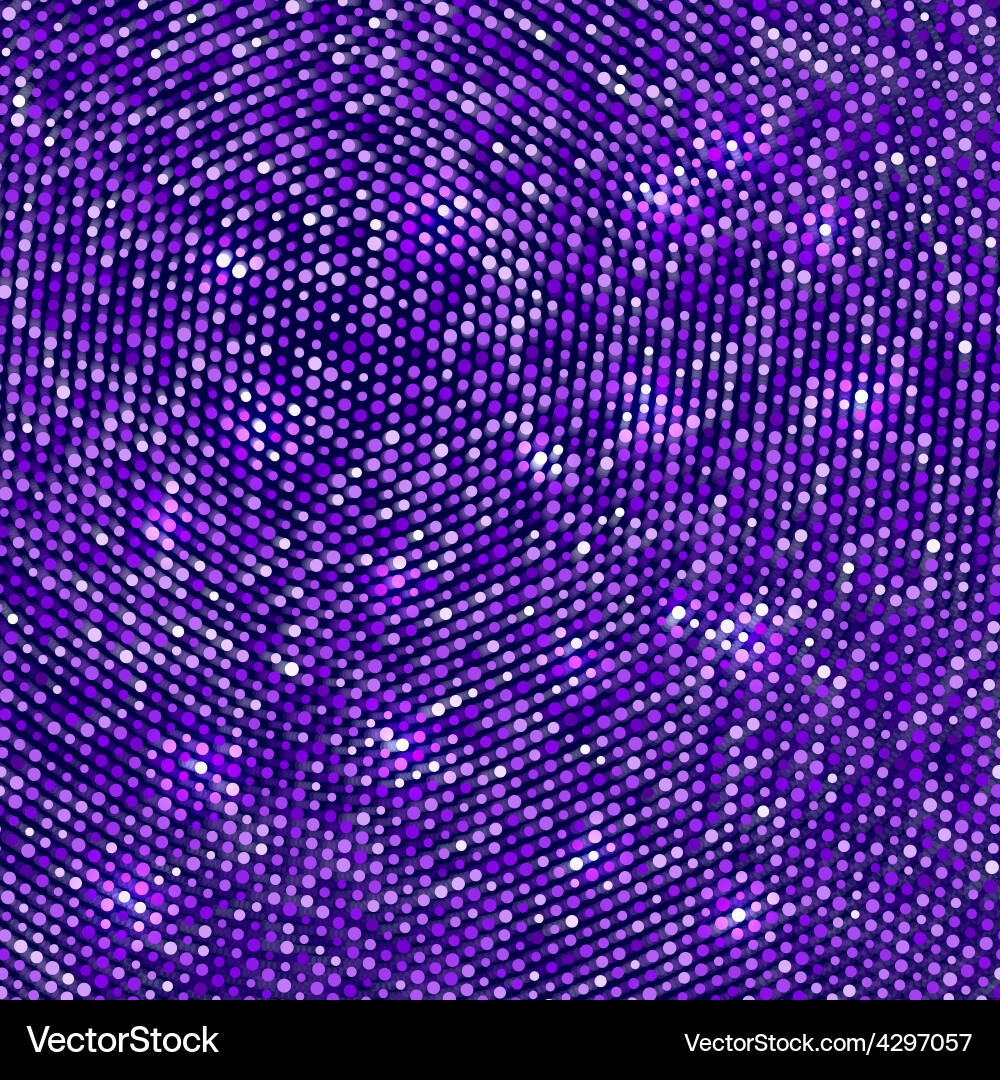 Violet Disco Background with Sparkling Dots vector image