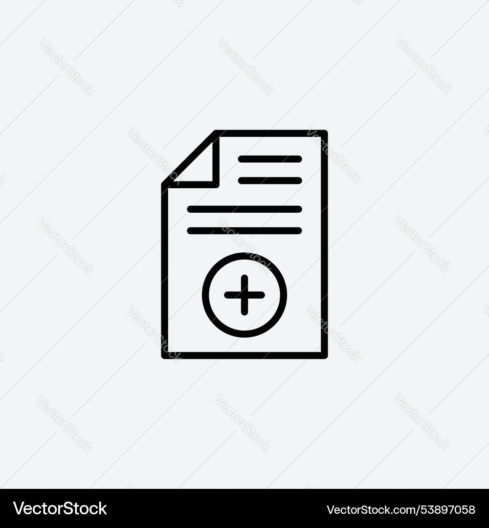 Add document icon set Add document icon set vector image