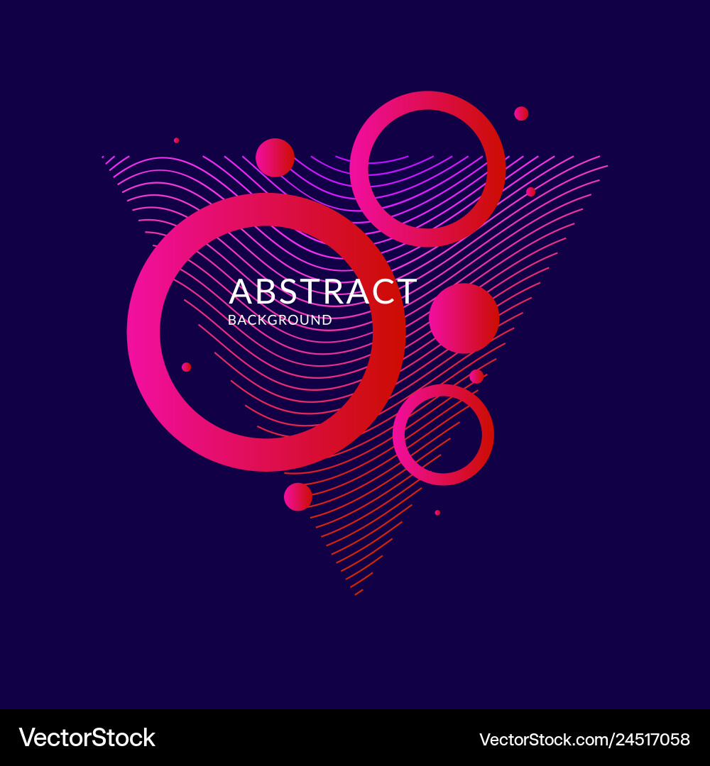 Modern abstract element with dynamic waves Vector Image
