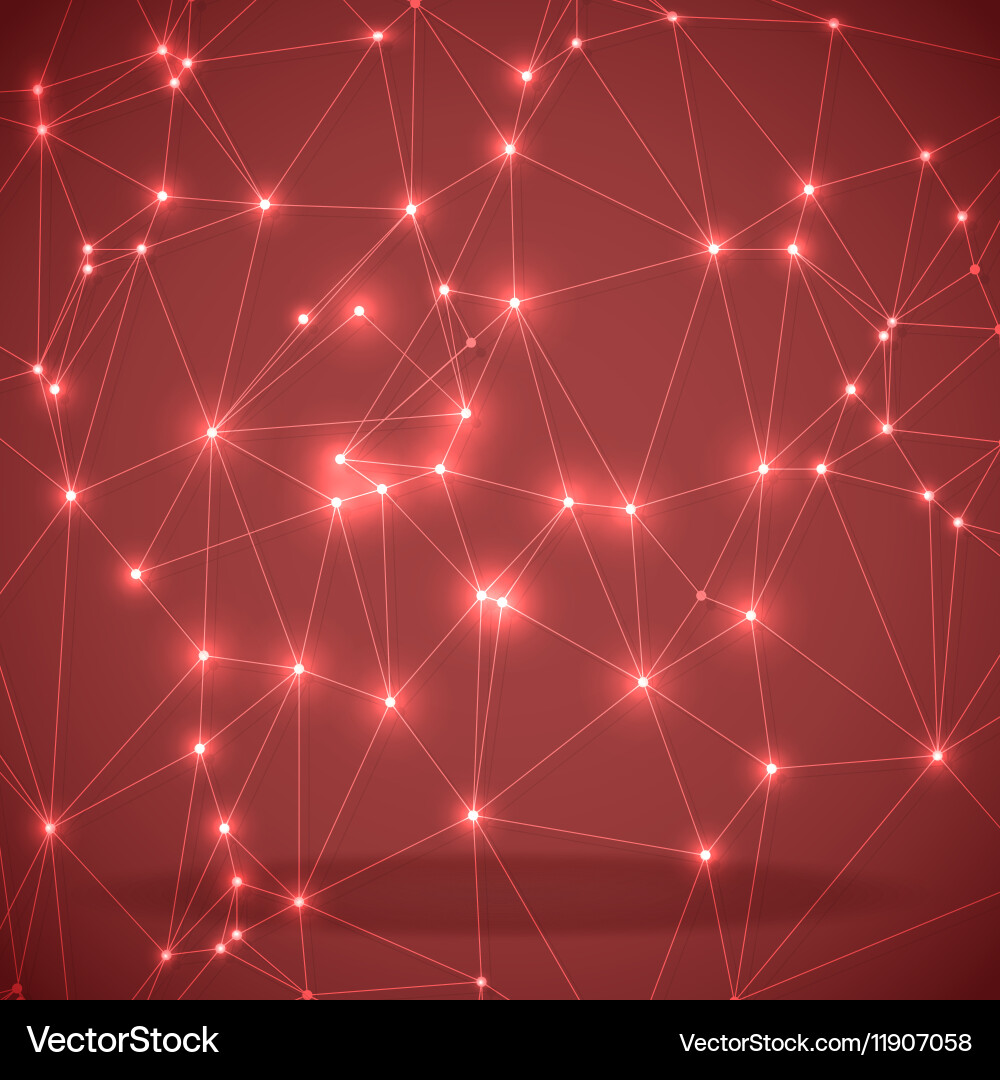 Network Connection Technology Background Vector Image