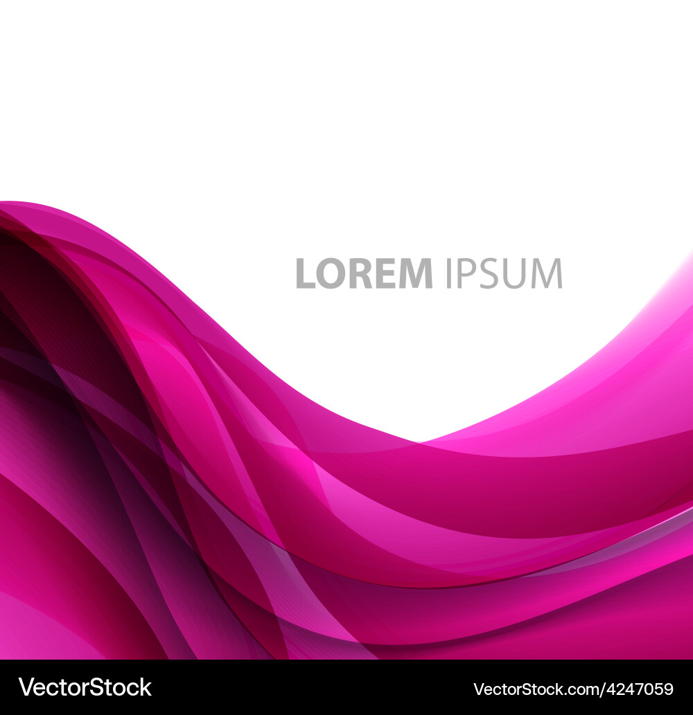 Abstract curved lines background template vector image