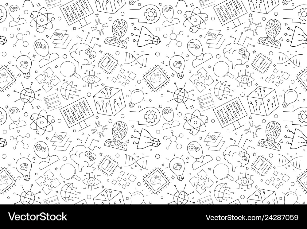 Artificial Intelligence Abstract Pattern Vector Image