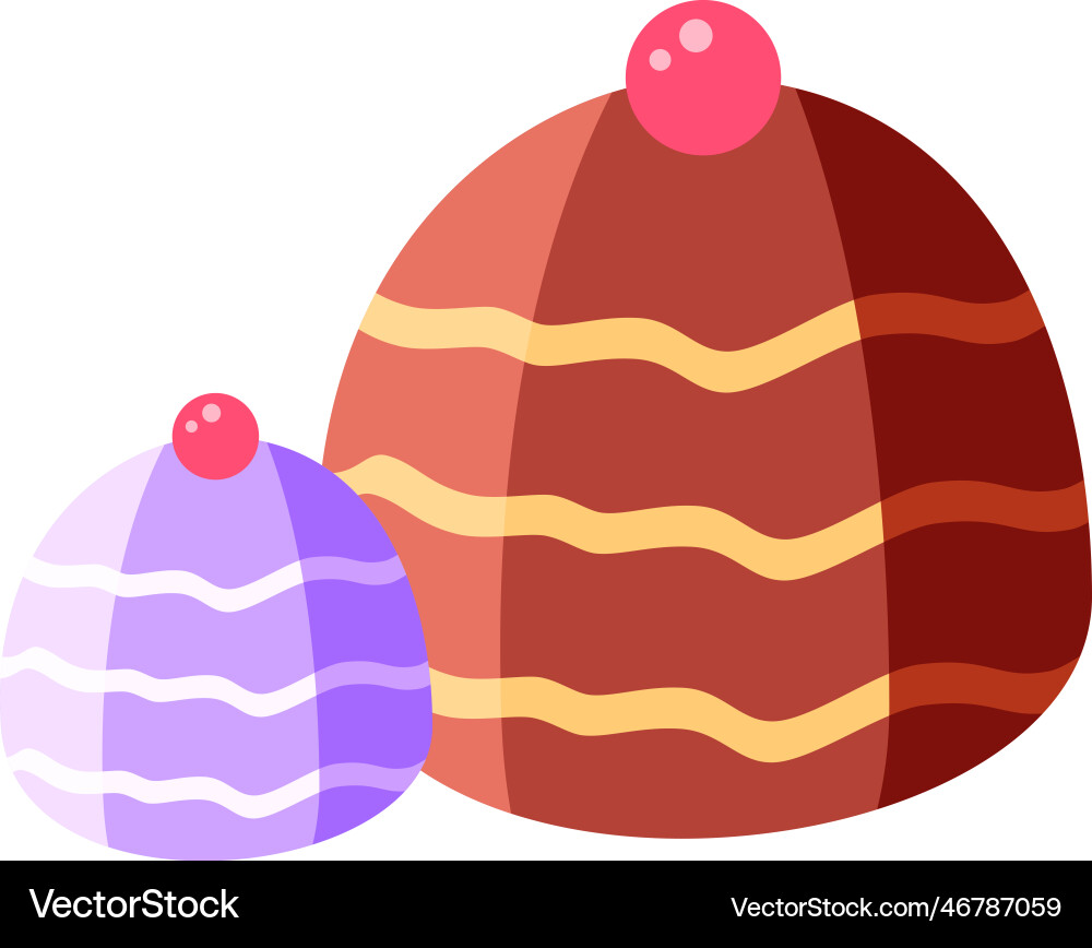 Flat sweets vector image