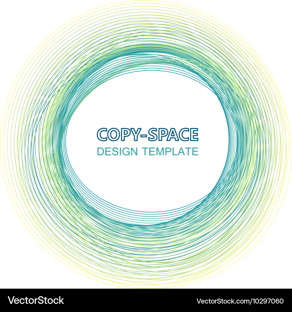 Abstract composition of different circles design vector image