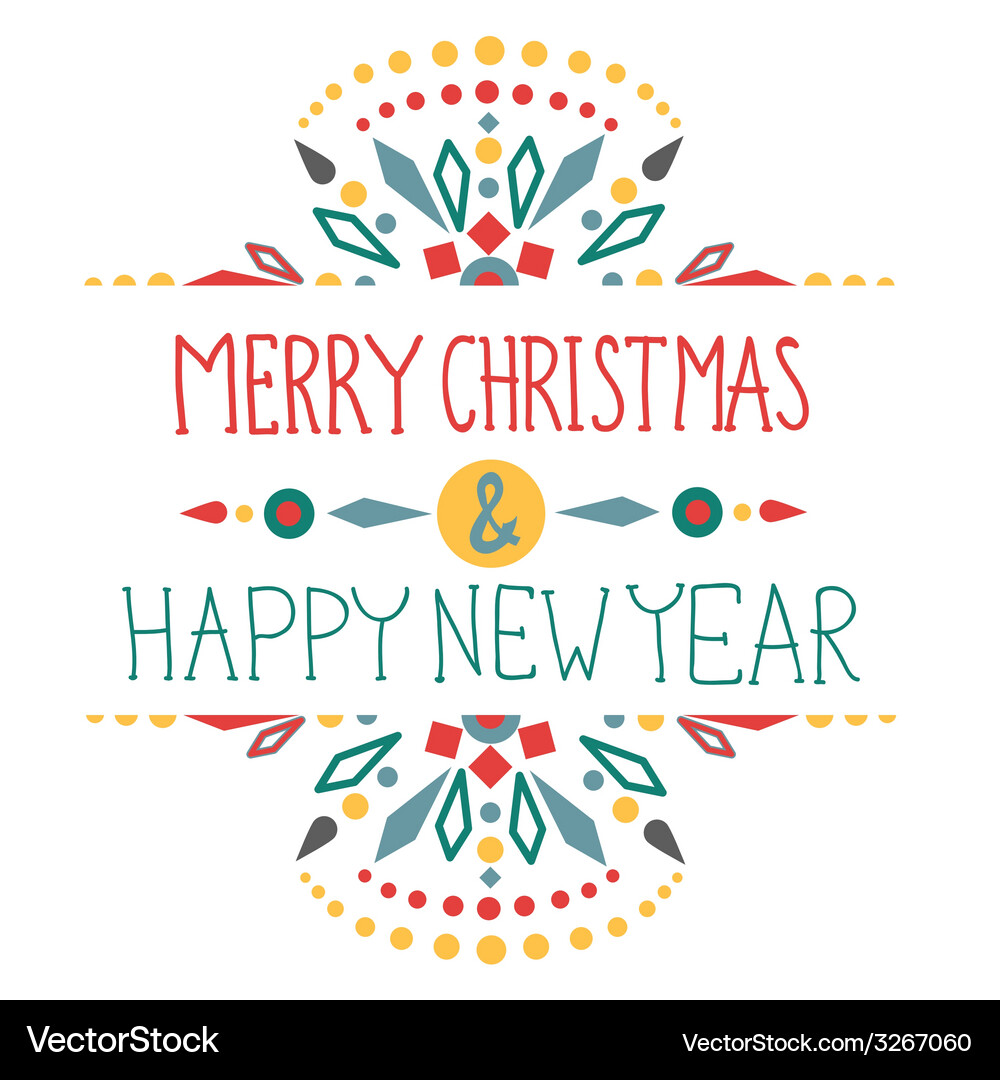 Christmas Holiday Decorations Background Vector Image