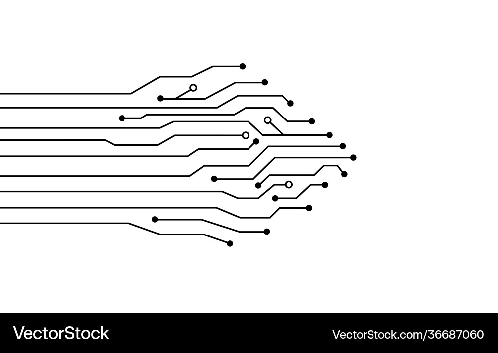 Circuit Board Technology Pattern vector image