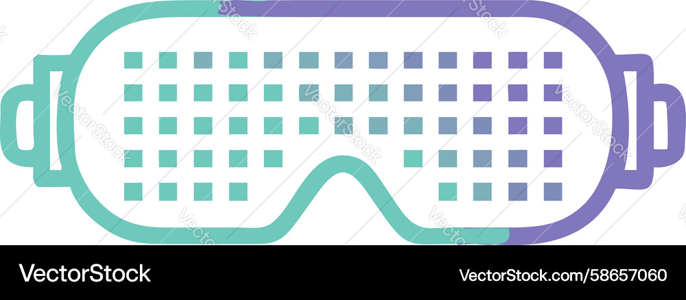 Dynamic Gradient VR Headset Vector Image