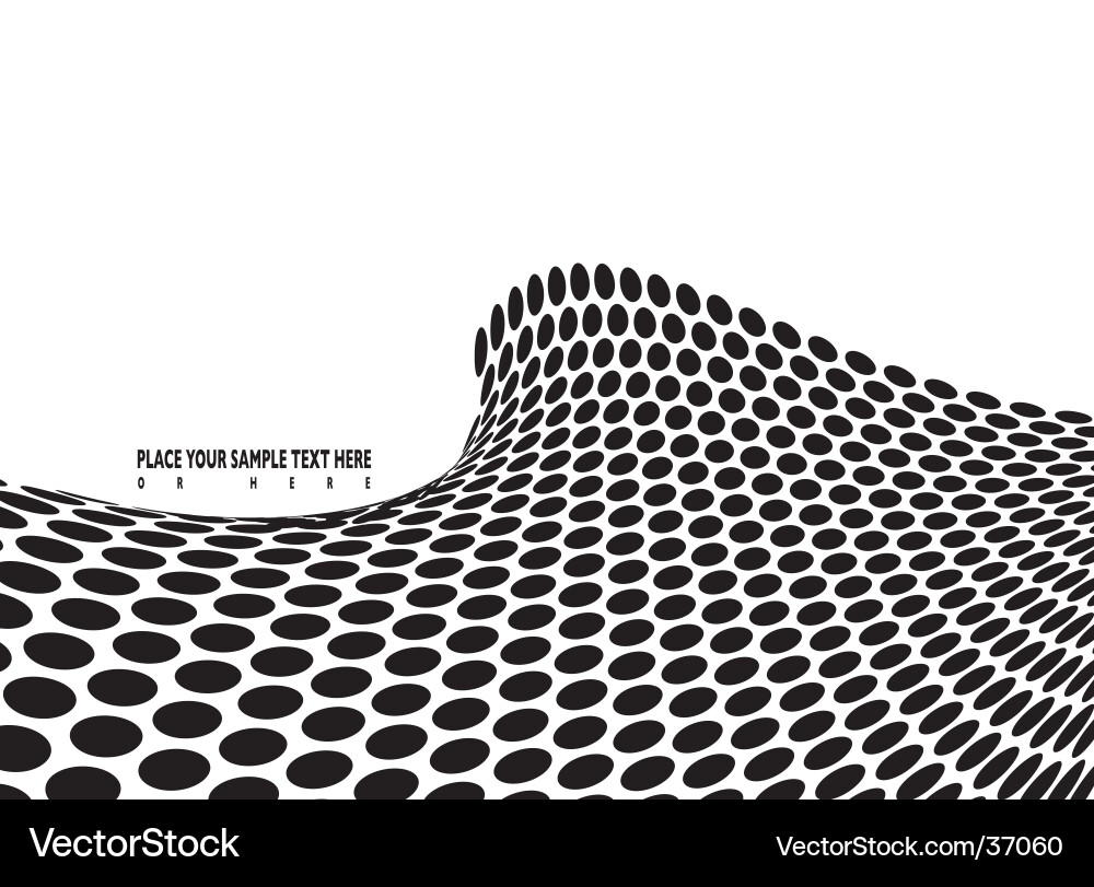 Halftone Wave Pattern vector image