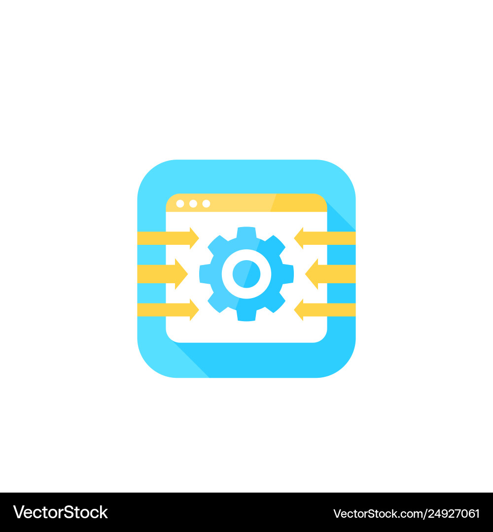 Integration system icon Integration system icon vector image