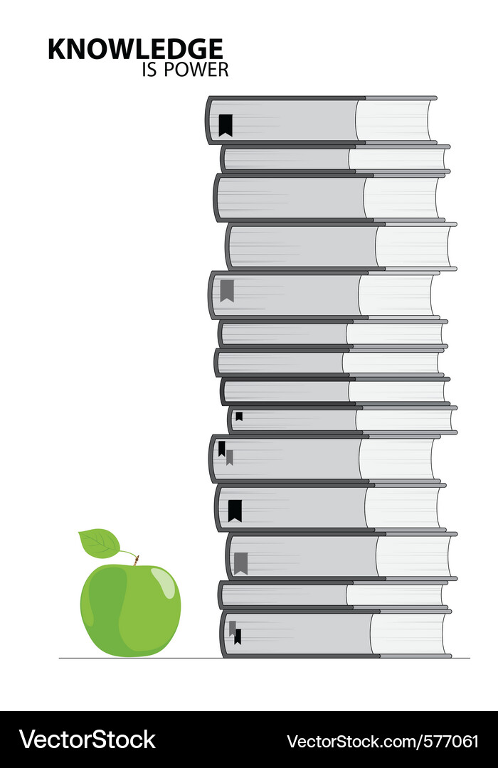 Knowledge and Power Vector Image