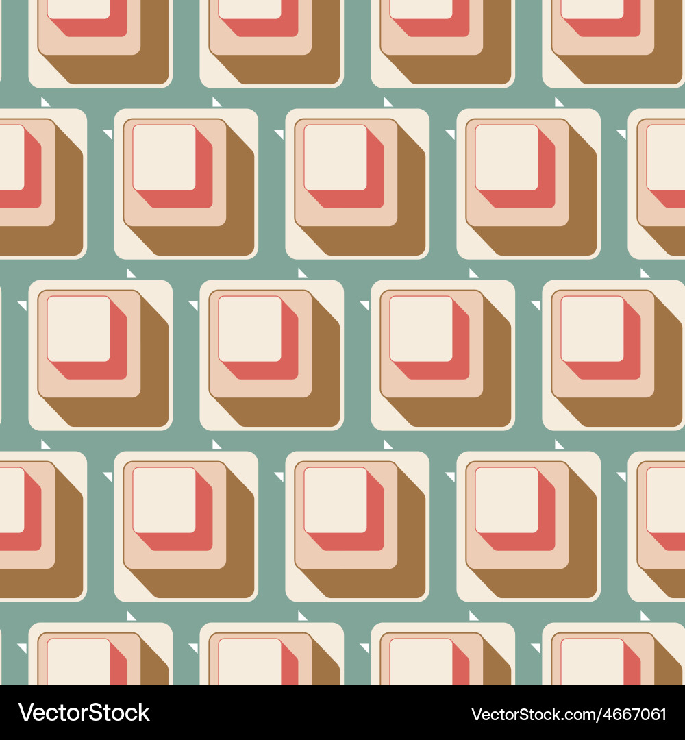 Retro seamless tile pattern background 0105 vector image