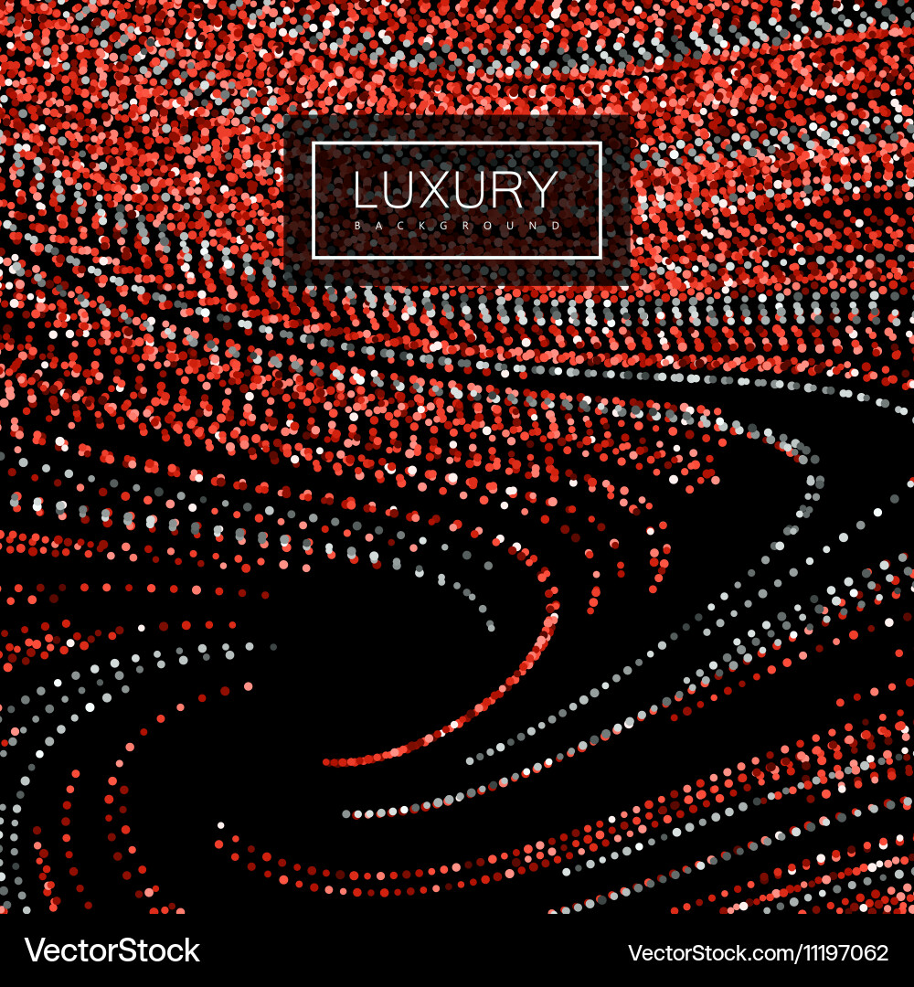 Luxury background with shiny ruby glitters vector image