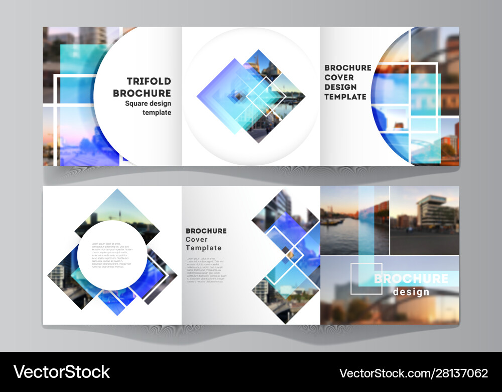 Minimal editable layout square vector image