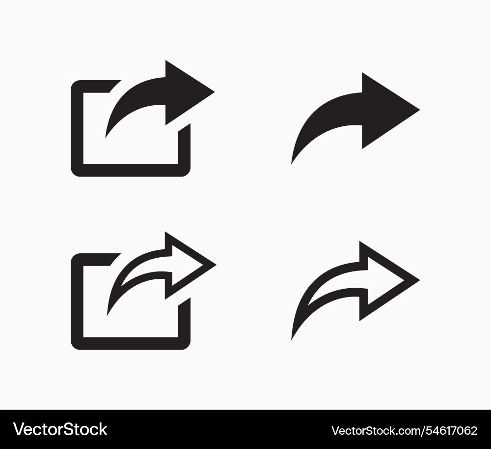 Share button or icon set Share button or icon set vector image