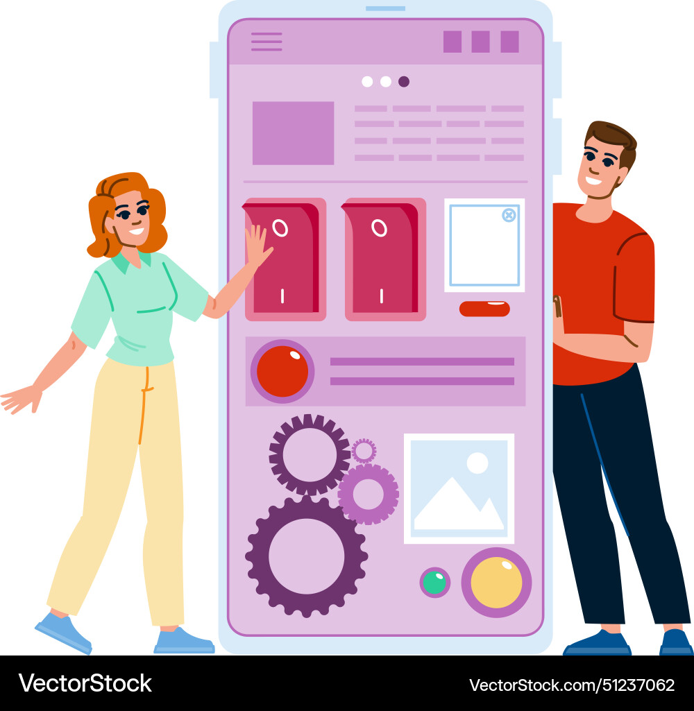 Software usability testing website Software usability testing website vector image